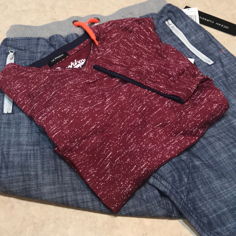 Boys ocean current cargo shorts/ Brooklyn T-shirt